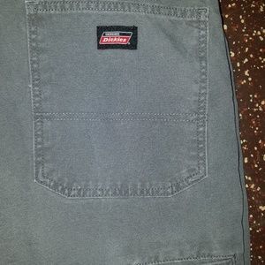 genuine dickies men's relaxed fit straight leg dungaree jeans